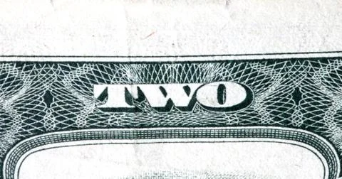 Two dollar bills Stock Photos