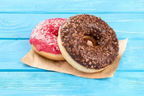 Two donut Stock Photos