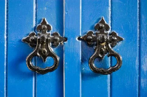 Two Door Knockers Stock Photos