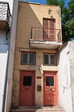 Two doors on wall Stock Photos