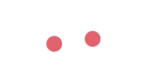 Two Dots Spinning Loader 2d Animation with Alpha Matte Stock Footage 345859009