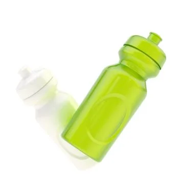 Two drinking bottles isolated Stock Illustration
