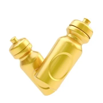 Two drinking bottles isolated Stock Illustration