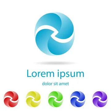 Two drops logo concept Stock-Illustration