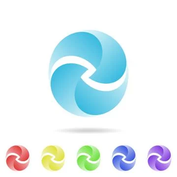 Two drops logo concept Stock-Illustration