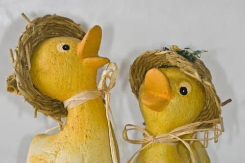 Two ducklings Stock Photos