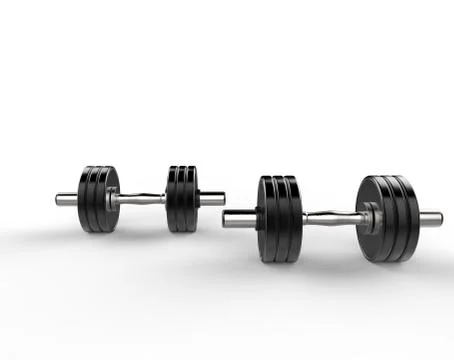 Two Dumbbell Weights Illustrazione stock