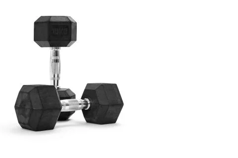 Two dumbbells Stock Photos