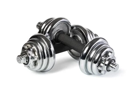 Two of dumbbells Stock Photos