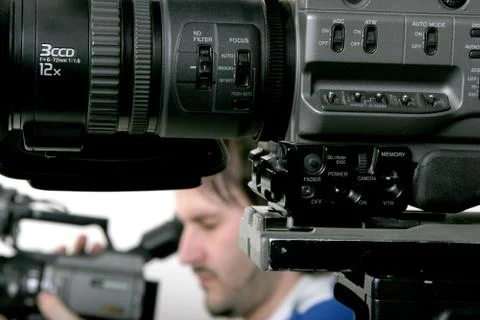 Two dv-camcorders Stock Photos