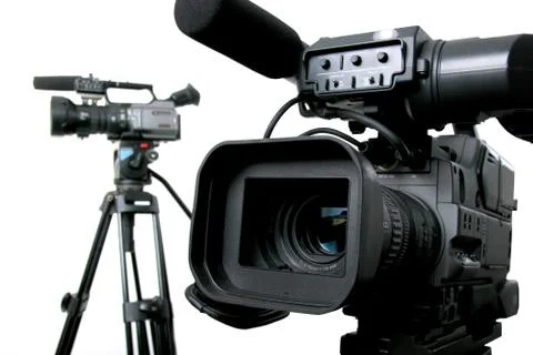 Two dv-camcorders Stock Photos