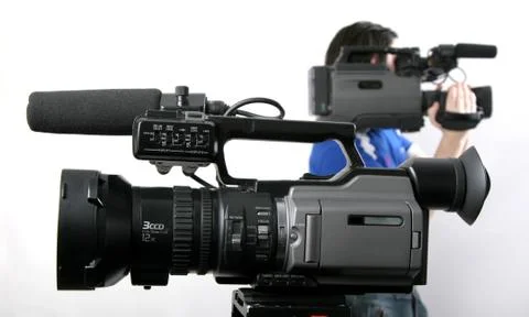Two dv-camcorders Stock Photos
