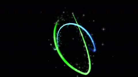 Two Dynamic light streak elements with stardust  - 4K Resolution Ultra HD Stock Footage 41976622