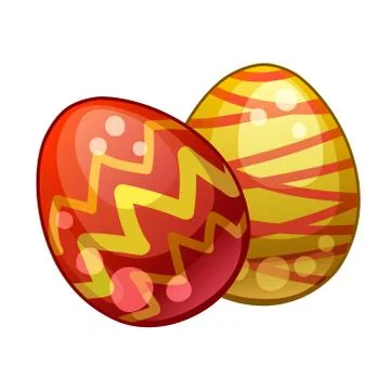 Two Easter Eggs Stock Illustration