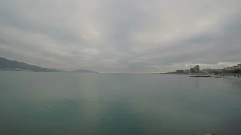 Two edge of harbour Stock Footage 104744236