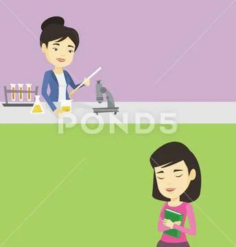 Two educational banners with space for text. Stock Illustration