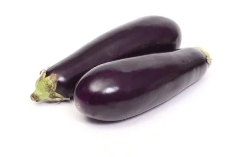 Two eggplant Stock Photos