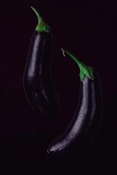 Two eggplant Stock Photos