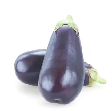 Two eggplants Stock Photos