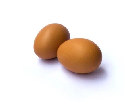 Two eggs. Stock Photos
