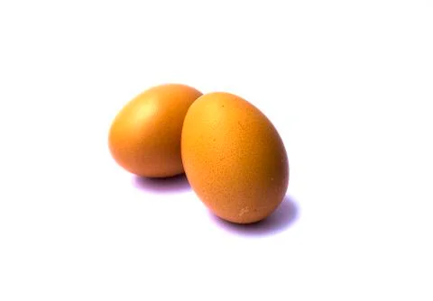 Two eggs. Stock Photos