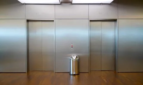 Two elevator doors Foto stock