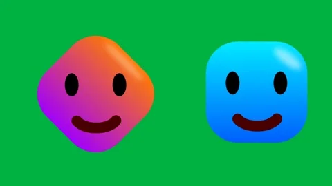 Two emoji animation of doctors with syringe and black goggles isolated on g.. Stock Footage 280133100