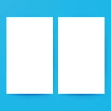 Two Empty Brochure Mockup Illustrazione stock