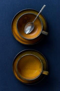 Two empty cups Stock Photos