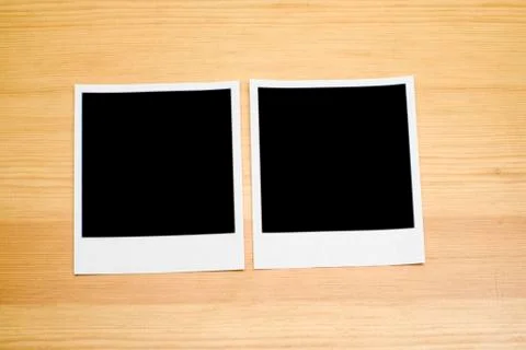 Two empty photos 스톡 사진