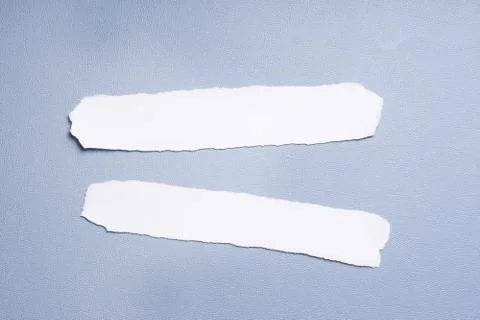 Two empty pieces of paper Stock Photos