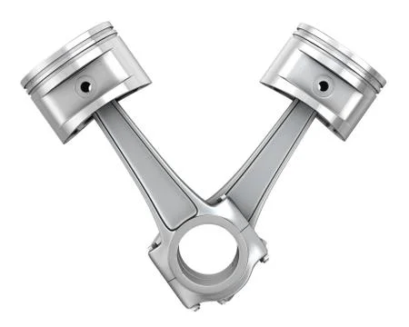 Two engine pistons Stock Illustration