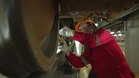 Two engineers for electric trains Stock Footage 253792054