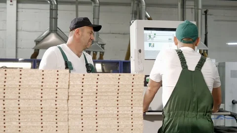 Two engineers model on CNC machine future details Video stock 98258743