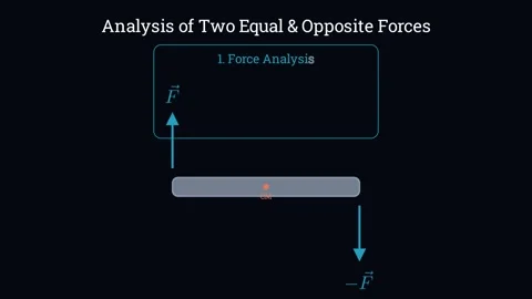 Two equal and opposite forces Vídeos de archivo 335190835