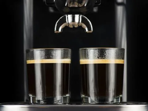 Two espressos Foto stock