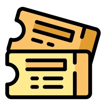 Two event tickets representing access and entertainment Illustrazione stock