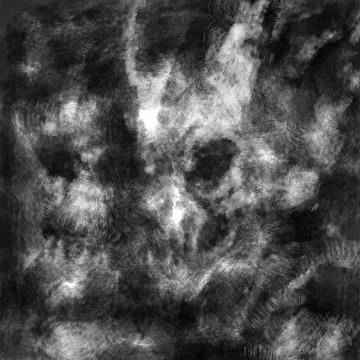 Two evil demons in the night. Stock Illustration