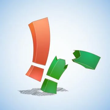 Two exclamation points Illustrazione stock