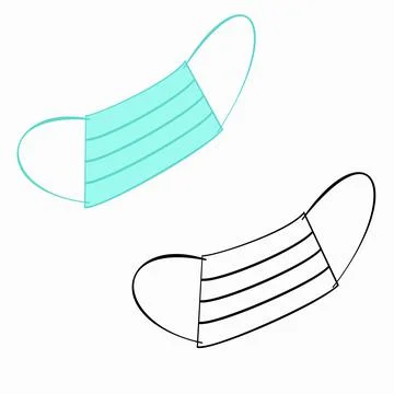 Two face masks Иллюстрация