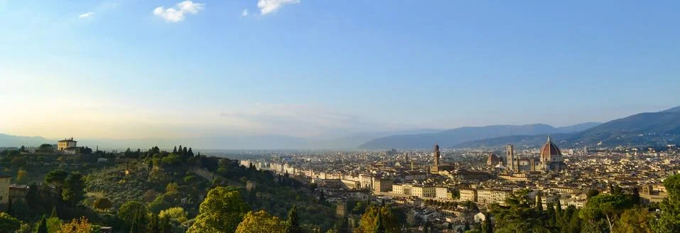 Two faces of Florence Stock Photos