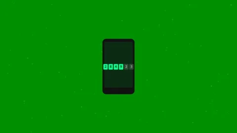 Two Factor Auth Code Grid Animated Cybersecurity Technology Motion Graphic Stock Footage 341792481