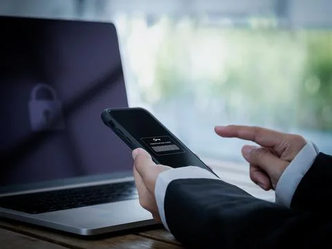 Two-factor authentication (2FA) concept. 2023 Verification code and key ico.. Stock Photos