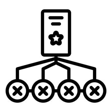 Two factor authentication icon outline vector. Verification password Stock Illustration