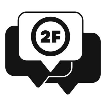 Two factor authentication icon showing login security system Stock Illustration