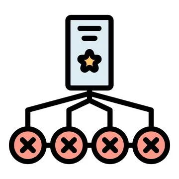 Two factor authentication icon vector flat Stock Illustration