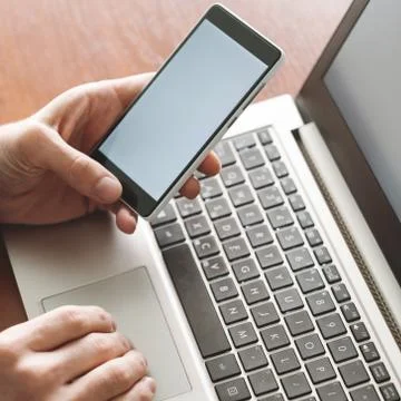 Two factor authentication identity verification Stock Photos