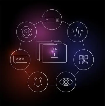 Two factor authentication Stock Illustration
