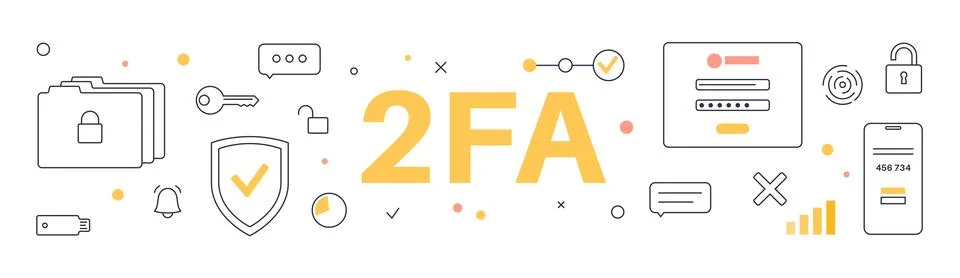 Two factor authentication Stock Illustration