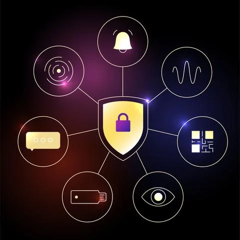 Two factor authentication Stock Illustration